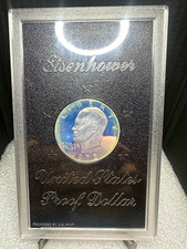 1972-S Eisenhower $1 Silver Proof Dollar Type 1 in U.S. Mint Holder picture