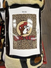 NEW Buc-ee’s Blanket Leopard Bucees Logo Blanket 50 in x70 in Soft Blanket picture
