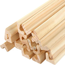 20 Pack Wooden Scrabble Tile Holders Letter Racks Game Trays Crafts picture