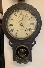 ANTIQUE  SETH THOMAS RIO WALL CLOCK  8 Day Time & Strike picture