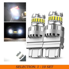 2-20X 3157 3156 White LED Reverse Tail Brake Signal Light Bulb 6500K AUXITO 2F23 picture