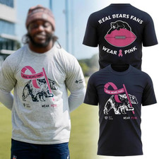 HOT Chi.ca.go Bears 2026 Real Bears Fans Wear Pink Football Fan T-Shirt V3 picture