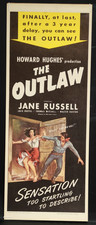 The Outlaw 1950 Poster Insert 14 x 36 NSS 50/10 RKO Radio Howard Hughes Russell picture