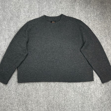 Quince 100% Mongolian Cashmere Oversized Sweater Womens XL Charcoal Gray picture