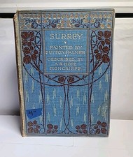 Surrey Sutton Palmer 1906 Antique Illustrated Color Plates A&C Black London Hard picture
