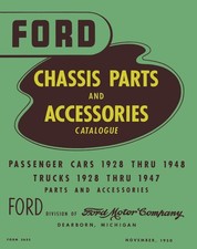1928-1947 Ford Truck 1928-1948 Car Chassis Parts Catalog Green Bible Reprint picture