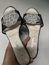 Chanel Mesh Camellia Sandals Women’s 35 .5 picture