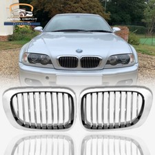 Chrome Front Kidney Grill For 99-02 BMW E46 3 Series 325Ci 330Ci Convertible (2) picture