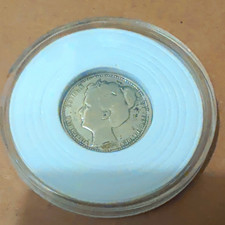Canada 1902 25C Silver Coin Victoria Variety 0.925 Fine KM#5 picture