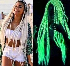 NEW Glow in the dark Hair Braiding Extensions for women's picture