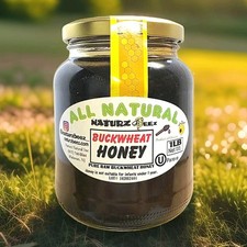 Naturz Beez All Natural Buckwheat Raw Honey From Ukraine Kosher 16oz 454g picture