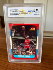 1996-97 Fleer Michael Jordan Ultra Decade Of Excellence Rookie #U-4 GEM-MT 10 picture