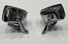 1988-1991 Ford Crown Victoria Chrome Side View Mirrors Pair RH LH Vintage OEM picture