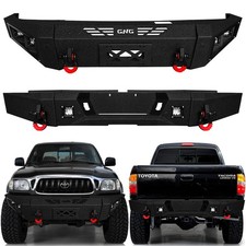 Vijay For 1995-2004 Toyota Tacoma Black Front/Rear Bumper W/Winch Plate&Lights picture