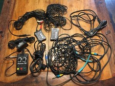 Lot of Vintage Stage Sound Equipment,Chauvet,American DJ,Wires,Mic Cords,Untestd picture