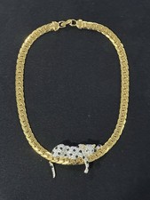 Vintage J L Aldenkamp Dutch Panther Necklace Designer Jewelry picture
