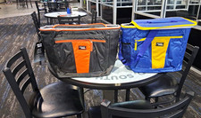 Polar Pack 30 Can Soft-Sided Cooler Bag Black/Orange Insulated Shoulder Strap picture