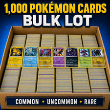 1000 Pokemon Cards Bulk Lot Common Uncommon Rare Authentic picture