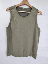 Athleta Renew Seamless Tank Womens M Olive Muscle Sleeveless Yoga Active Run Top picture