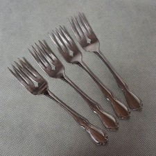 Oneida Chateau Salad Forks 4 Stainless Steel 6 1/8