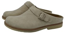 BOC by Born Womens Size 8 Lexi Off White Nubuck PU Slip On Clogs Mules Shoes picture