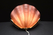 VTG Sarsaparilla ART DECO Clam Sea Shell Wall Light SCONCE FIXTURE Slip Shade- picture