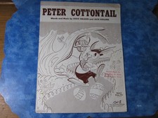 VINTAGE PETER COTTONTAIL SHEET MUSIC Steve Nelson & Jack Rollins 1950 picture