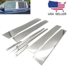 For 2017-2025 Honda Ridgeline 8PC Stainless Steel Chrome Pillar Post Trim Cover picture