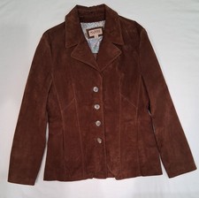 Vintage Wilson Brown Leather Jacket Womens Size LG picture