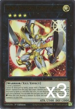 3X Yugioh Number 39: Utopia, Emissary of Light MAMO-EN010 Ultra Rare 1st Ed NM picture