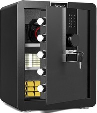 2.6 Cub Safe Box, Money Safe with Hidden Compartment Large Safe with Dual Alarm picture