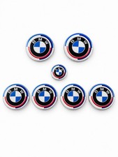 7Pcs Emblem Set Compatible with BMW 50th Anniversary Badges 82mm 74mm 45mm 68mm⁠ picture