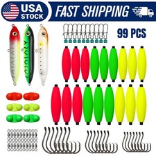 99/122PCS Catfishing Tackle Kit - Floats Hooks Bells Swivels Rig Accessories picture