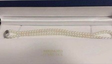 Mikimoto White Parl Necklace Fashion Accesory Party Classic Official Women 42cm picture