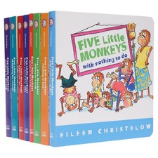 Five Little Monkeys: Adventures By Eileen Christelow 8 Books Box - Ages 4-7 - BB picture