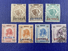 1922 ERITREA, SC# 58/64 set of 7 Mint Hinged with Original Gum + 1 Used picture
