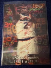 1995-96 Flair - Hot Numbers Chris Webber #15 Bullets RARE Vintage MINT HOF picture
