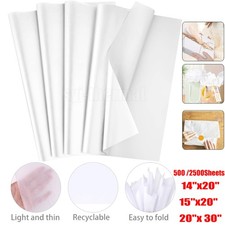 500~2500 Sheets Bulk Premium Gift Wrap Tissue Paper White 20 X30 For Crafts Gift picture