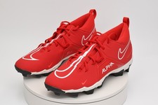 Nike Alpha Menace 3 Shark Football Cleats Men US 12 CV0582-616 Red White picture