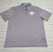 NEW Mens XL NCAA K-State Kansas State Wildcats Performance Polo Moisture Wicking picture