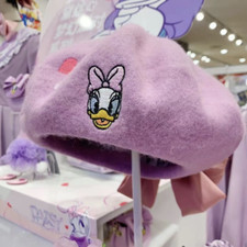Disney authentic Daisy Duck beret hat cap Disneyland exclusive picture