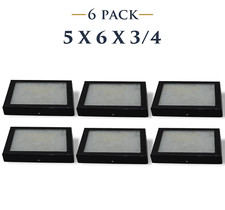 6 Pack of 5 x 6 x 3/4 Riker Display Cases Boxes for Collectibles and Arrowheads picture
