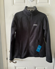 Columbia Women's Black Basic Jacket Full Zip w/ Pockets Long Sleeve Size M picture