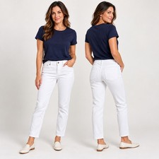 Vineyard Vines Size 6 White Corduroy Pants Coastal Preppy Contemporary Casual picture
