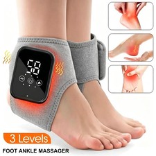 2PK Electric 3 Modes Heated & 3 Vibration Foot Ankle Massager Pain Relief Hot picture