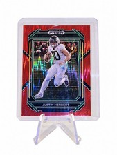 2023 Panini Prizm Draft Picks Justin Herbert Red Prizm /49 #60 Oregon Chargers picture