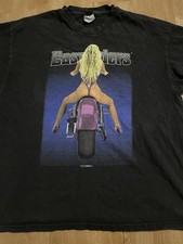 Vintage 1996 Easy Riders Motorcycle Harley Nude Girl 2 Side Tshirt 2XL Oregon picture