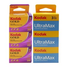 Kodak UltraMax 400 & Gold 200 35mm Color Negative Film – 3 Packs, 36 Exposures picture