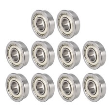 10x FR4ZZ Flange Ball Bearing Double Shielded Chrome Bearing 1/4