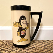 70’s Anheuser Bush Bud Man Mighty Malt 16oz Plastic Beer Mug picture